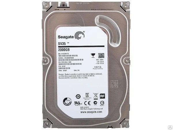 Фото Жесткий диск 3.5" 2Tb Seagate SV35 ST2000VX000, 7200rpm, 64Mb, 
SATA3