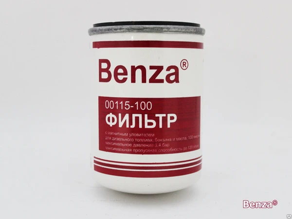 Фото Фильтр тонкой очистки топлива Benza 00115-100 (бензин, ДТ, масло)