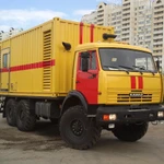 фото Передвижная дизель-генераторная установка Cummins C700D5 с АВР на шасси КАМ
в