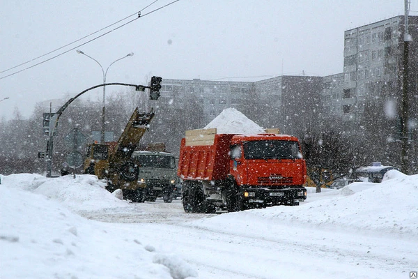 Фото Погрузка снега