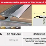 фото Стык с резиновой вставкой ширина 42 мм длина 1,8м