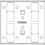 фото Кляммер рядовой с дистанциром AISI 201 Doksal 1,2 мм KDK-141