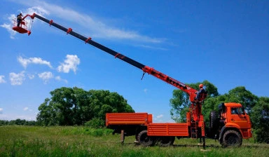 Фото Аренда автовышки на базе манипулятора.