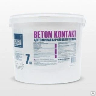 Фото Агдезионная акриловая грунтовка Бергауф Beton Kontakt 14кг