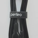 фото Кабель PERFEO USB2.0 A вилка - Micro USB вилка, черный, силикон, 1.0 мeters (U4807)