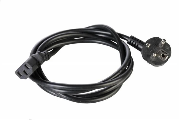 Фото Шнур питания R-10-Cord-C13-S-3 C13-Schuko проводник. 3х1кв.мм 3м 220В 10А черн. Rem 892855