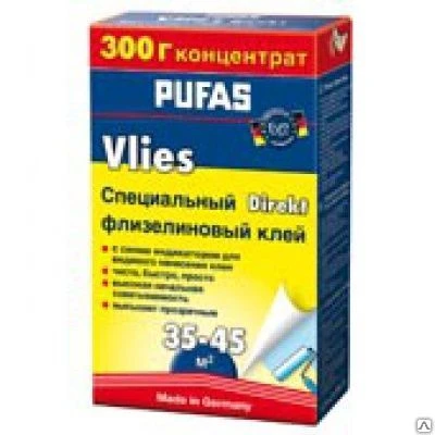 Фото Клей EURO 3000 флизелиновый Индикатор 300г PUFAS