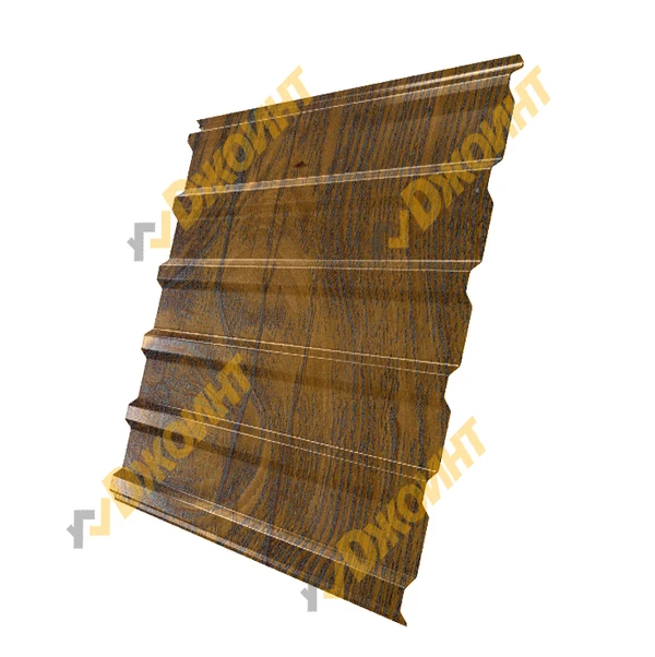 Фото Профнастил МП-20 0,5 Printech Real Print Noble Chestnut (Благородный каштан)