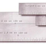 фото Линейка усадочная 1000 мм 1%, 1,5%, 2%, 2,5% калибровка
