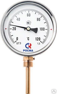 Фото Термометр биметал. БТ-32.211 (- 40.. 60С, G 1/2, 46 мм, 2,5)