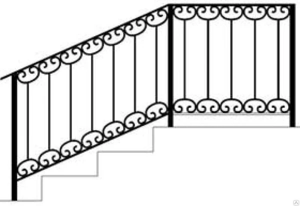 Фото Кованые перила №8