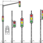 фото Опора светофорная ОГСГ-6,15-6,1 гор. цинк
в