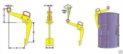Фото Захваты для подъема бочек