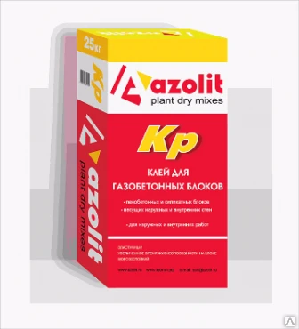 Фото Клей для газоблока Азолит-Кр