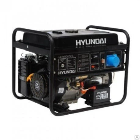 Фото Бензиновый генератор Hyundai HHY 9000FE + колеса