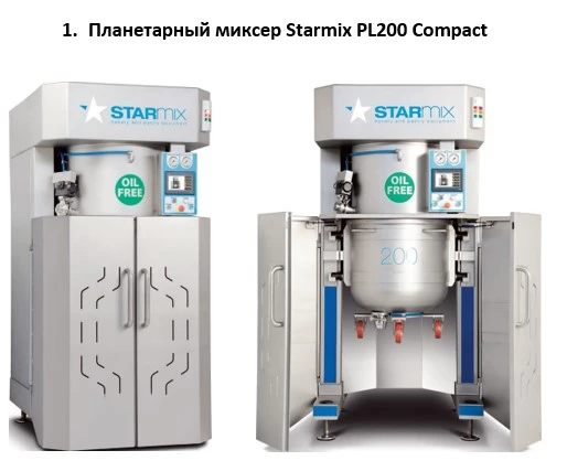 Фото МИКСЕР ПЛАНЕТАРНЫЙ STARMIX PL200CH+СИСТ. АВТОМАТИЧЕСКОЙ МОЙКИ