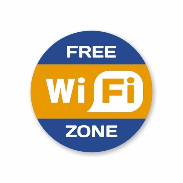 Фото Наклейка Wi-Fi free zone