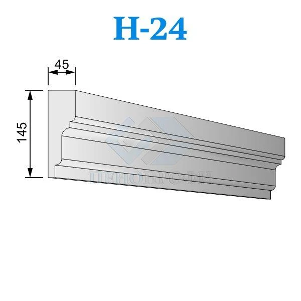 Фото Фасадные наличники из пенопласта (пенополистирола) Н-24 ПСБ-С-25Ф