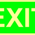 фото Знак ФЭС «EXIT» (пленка)