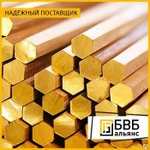 фото Шестигранник латунный Л63, Л63П