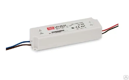 Фото LPV-35-12 Mean Well Блок питания для светодиодов 35W/12V, IP67