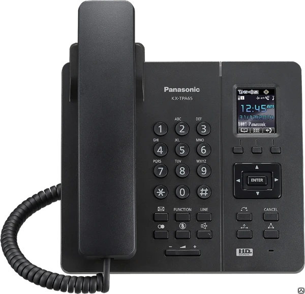 Фото Стационарный DECT телефон Panasonic KX-TPA65 (чёрный)