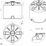Фото №2 Емкость TR 5000л литров вертикальная, пластиковая, наземная