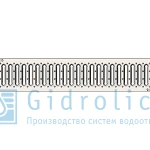 фото Решетка водоприемная Gidrolica Standart РВ -10.13,6.100 - штампованная стальная оцинкованная, кл. А15