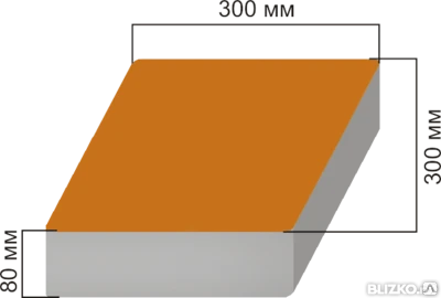 Фото Вибропрессованная тротуарная плитка Квадрат большой оранжевая