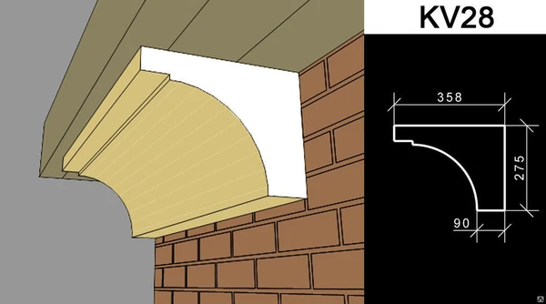Фото Венчающий карниз KV28