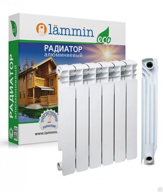 Фото Радиатор алюминиевый Lammin Eco, 350 мм, 10 секций