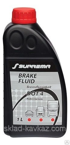 Фото Тормозная жидкость Suprema Brake Fluid DOT4 0,5л