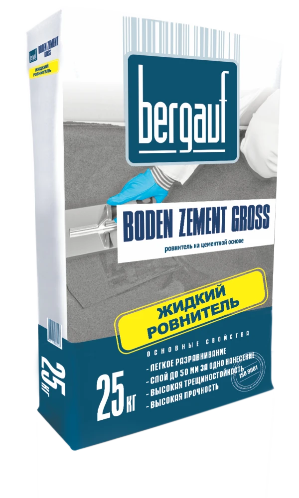 Фото Ровнитель Boden Zement Gross, 25кг Bergauf