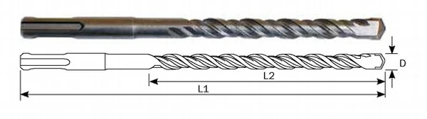 Фото Бур Single Tip SDS plus 5.5x260x200 HARPOON