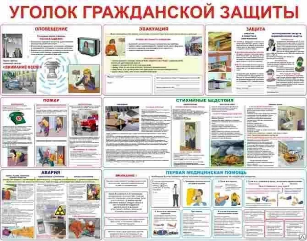 Фото Плакат &quot;Уголок гражданской защиты&quot;