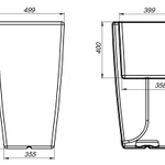 Фото №2 Кашпо Flox P 900