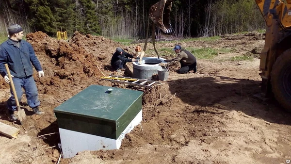 Фото Установка септиков Топас под ключ