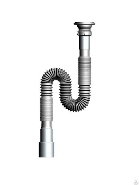 Фото F213(аналог G216) Гофриросифон 1 1/4"х 40/50 длиненный