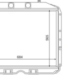 фото Радиатор водяной 677-1301010-20 ЛИАЗ-677 трубчато-ленточный 4-х ряд
