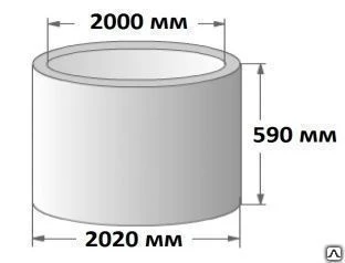 Фото Кольцо бетонное КС20.6 2000х590 мм