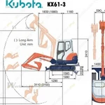 Фото №2 Аренда мини-экскаватора Kubota KX61-3, Санкт-Петербург