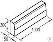 Фото Бордюр дорожный 100.30.15 на поддоне 12 штук