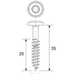 фото Монтажный винт INOX 3,5x35 T15 KerraFront