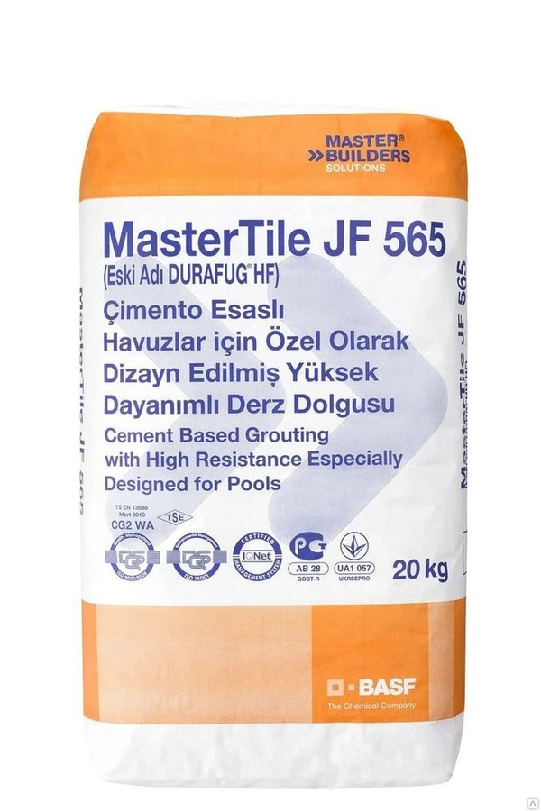 Фото Затирка MasterTile JF 565 (Durafug NT) белый, 20 кг