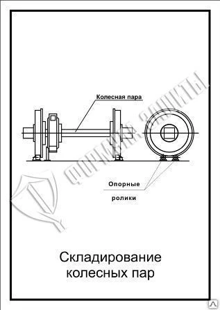 Фото Схема «Складирование колесных пар» (300х400 мм)