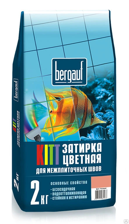 Фото Затирка Bergauf Kitt черная / графит 2кг Bergauf