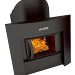 фото Печь для бани Grill D Aurora 160 window black (чёрная, панорамная дверца)