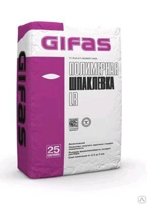 Фото Финишная полимерная шпаклевка GIFAS LR