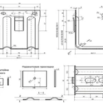 фото Крепление стеновое 250*70*70, кронштейн КР 70*70мм, оцинков. лист 2,0 мм