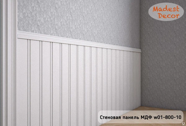 Фото Madest Decor Стеновая панель МДФ w01-800-10 под покраску